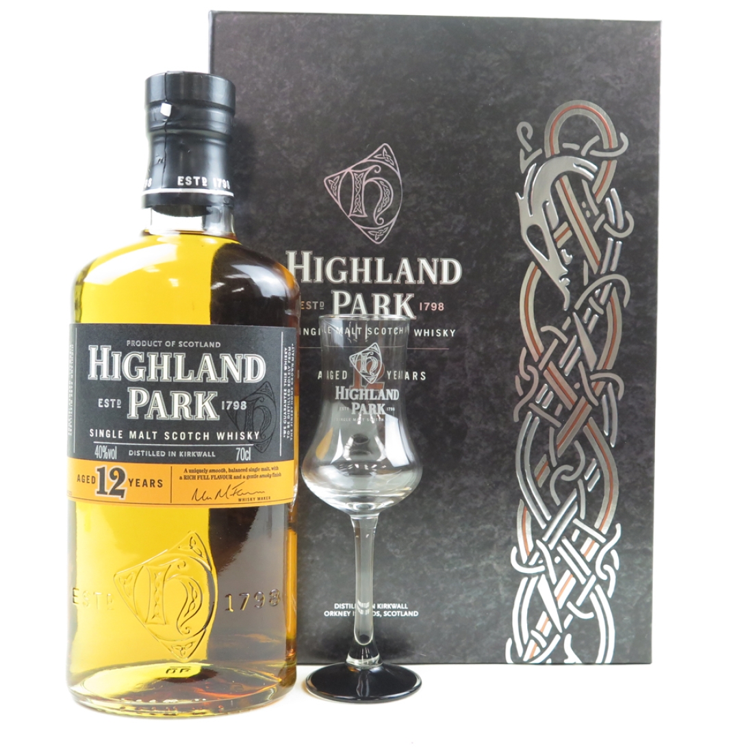 Highland Park 12 Year Old and Snifter Gift Set