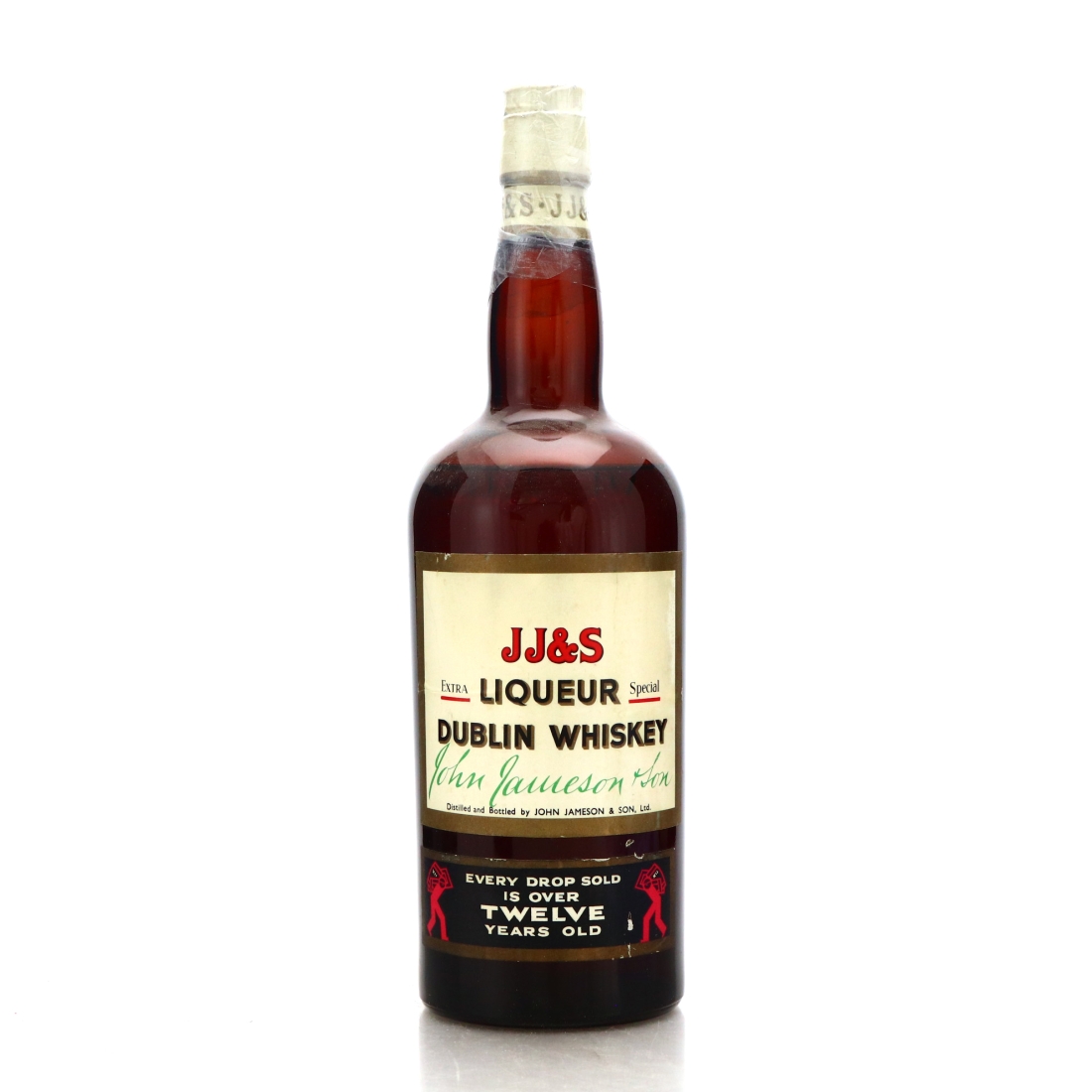 John Jameson and Son 12 Year Old 1 Litre 1960s