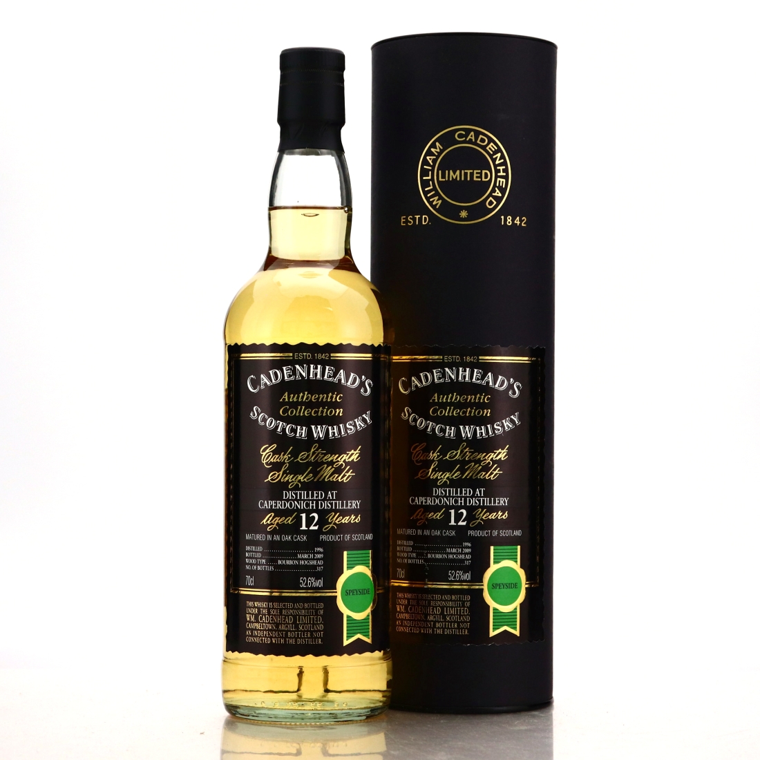 Caperdonich 1996 Cadenhead's 12 Year Old