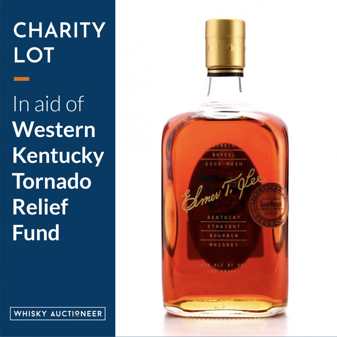 Elmer T Lee Single Barrel Kentucky Bourbon 2011 / Taoism Whiskey - Charity Lot