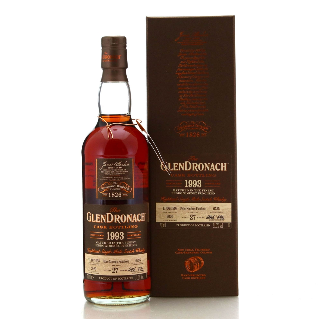 Image for Glendronach 1993 Single Cask 27 Year Old