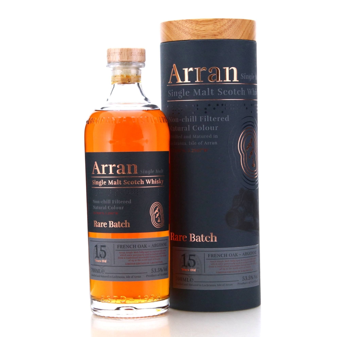 Image for Arran Rare Batch 15 Year Old French Oak - Argonne