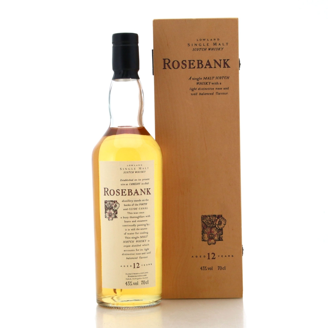 Image for Rosebank Flora & Fauna 12 Year Old - Wooden Box