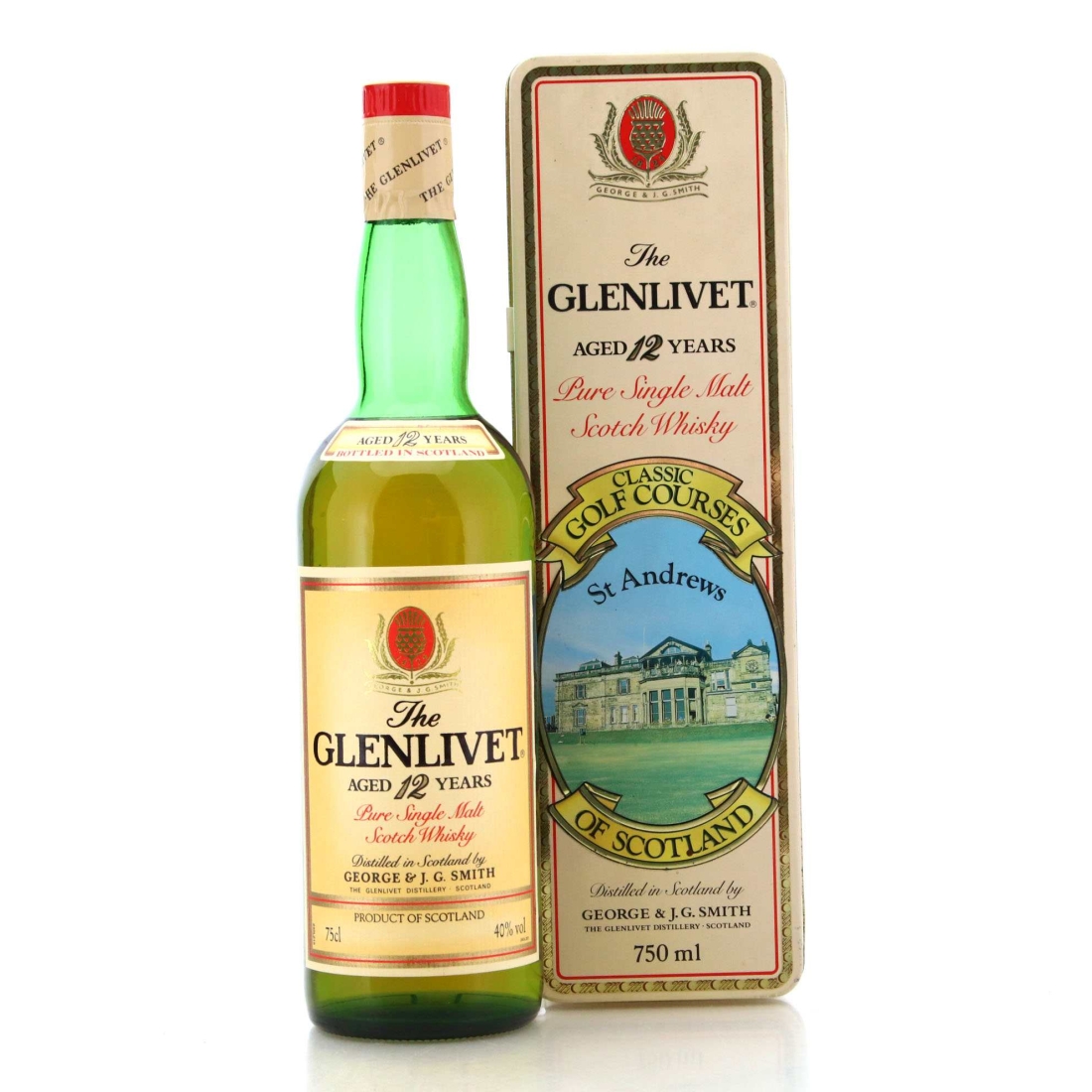 Image for Glenlivet 12 Year Old Classic Golf Courses 1980s / St Andrews