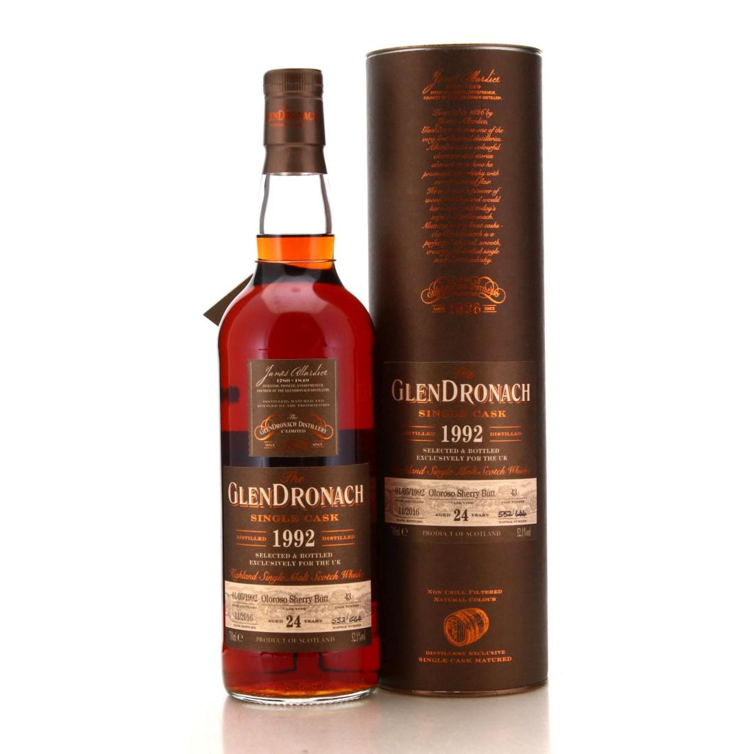 Glendronach 1992 Single Cask 24 43 Exclusive