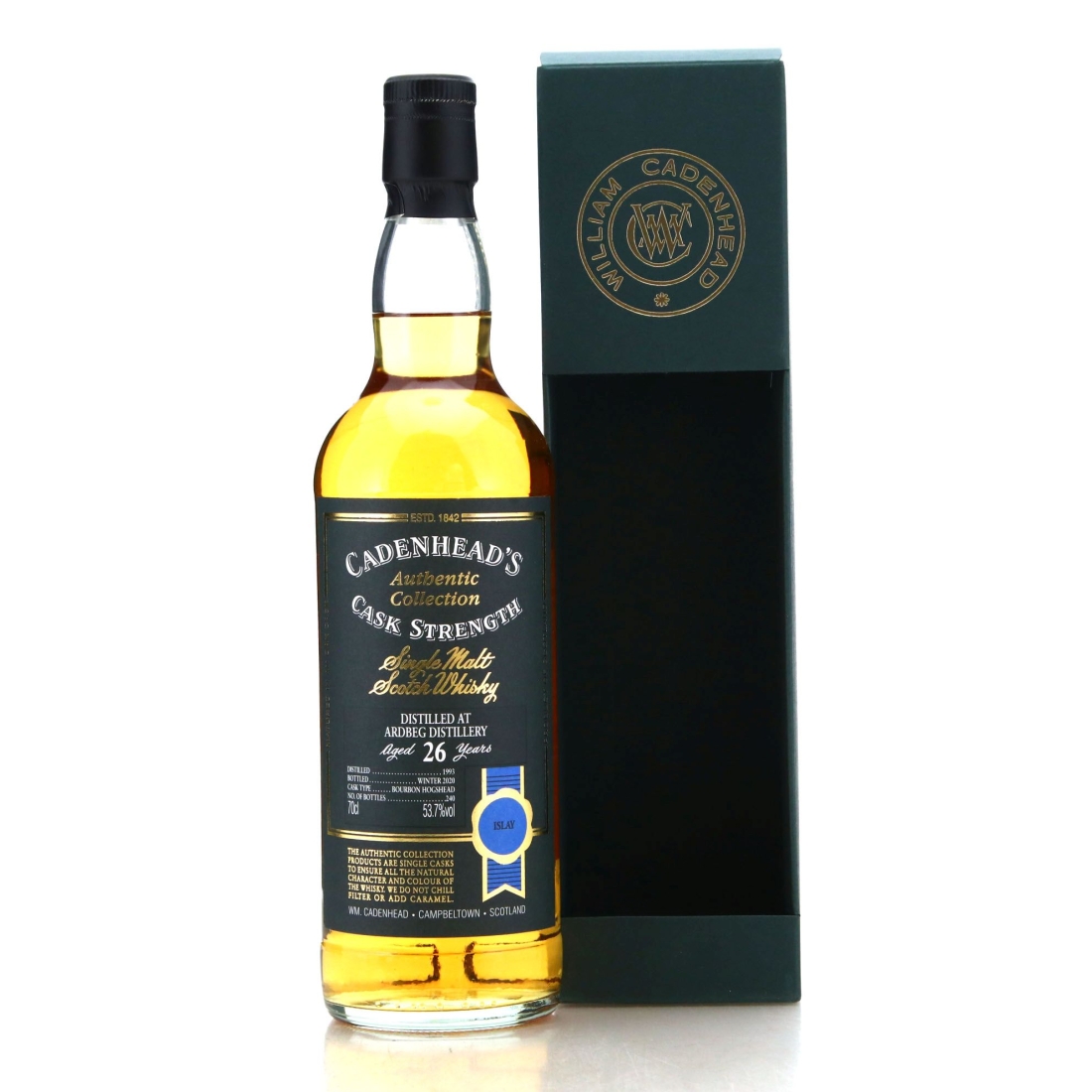 Image for Ardbeg 1993 Cadenhead's Authentic Collection 26 Year Old