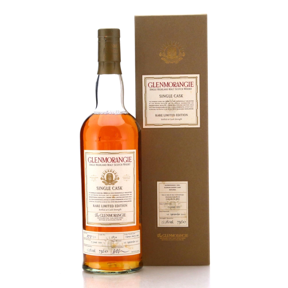 Image for Glenmorangie 1990 Single Cask #5854 75cl