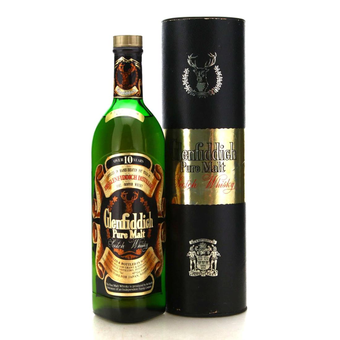 Glenfiddich 10 Pure Malt 1980s Japanese Import