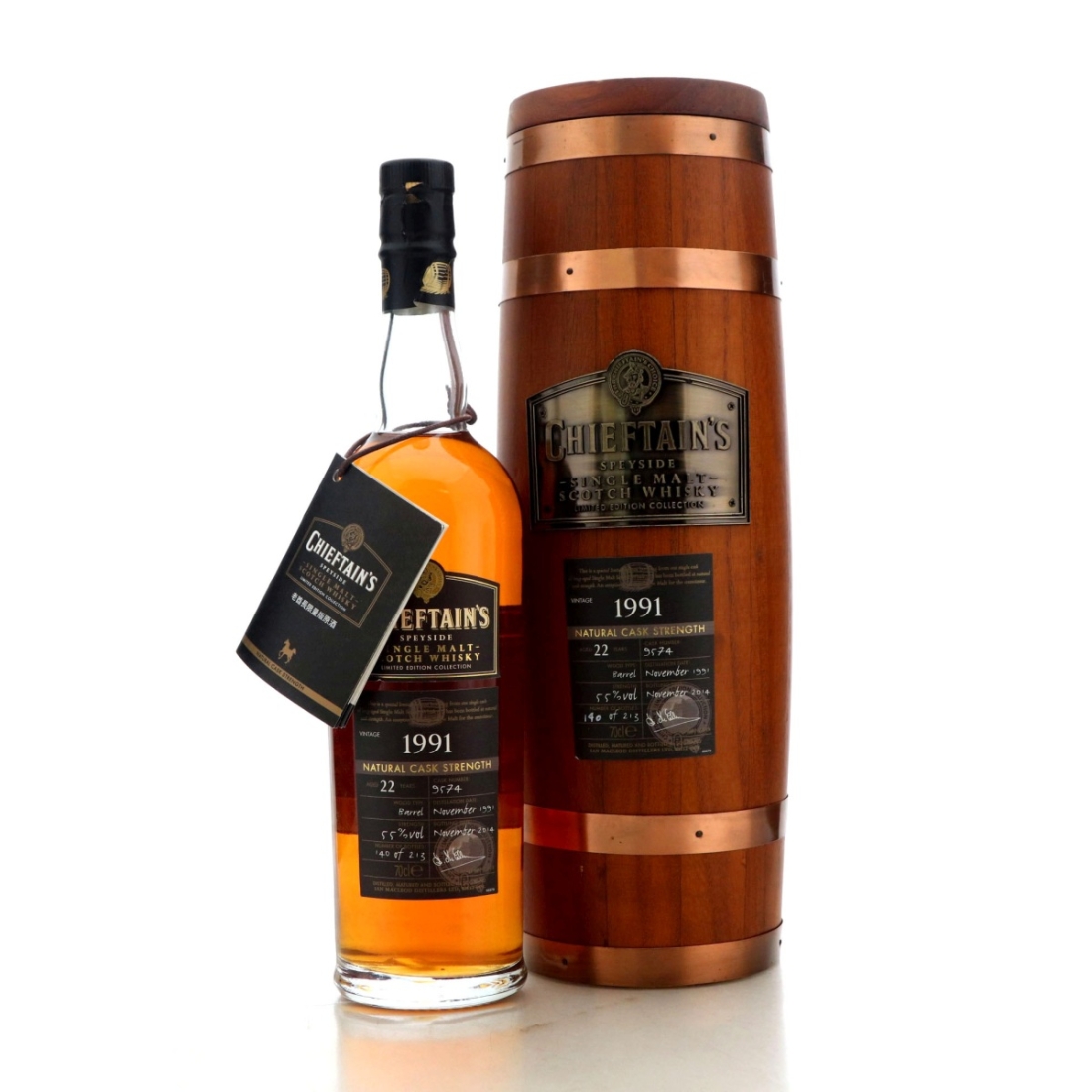 Image for Speyside Single Malt 1991 Chieftain's 22 Year Old