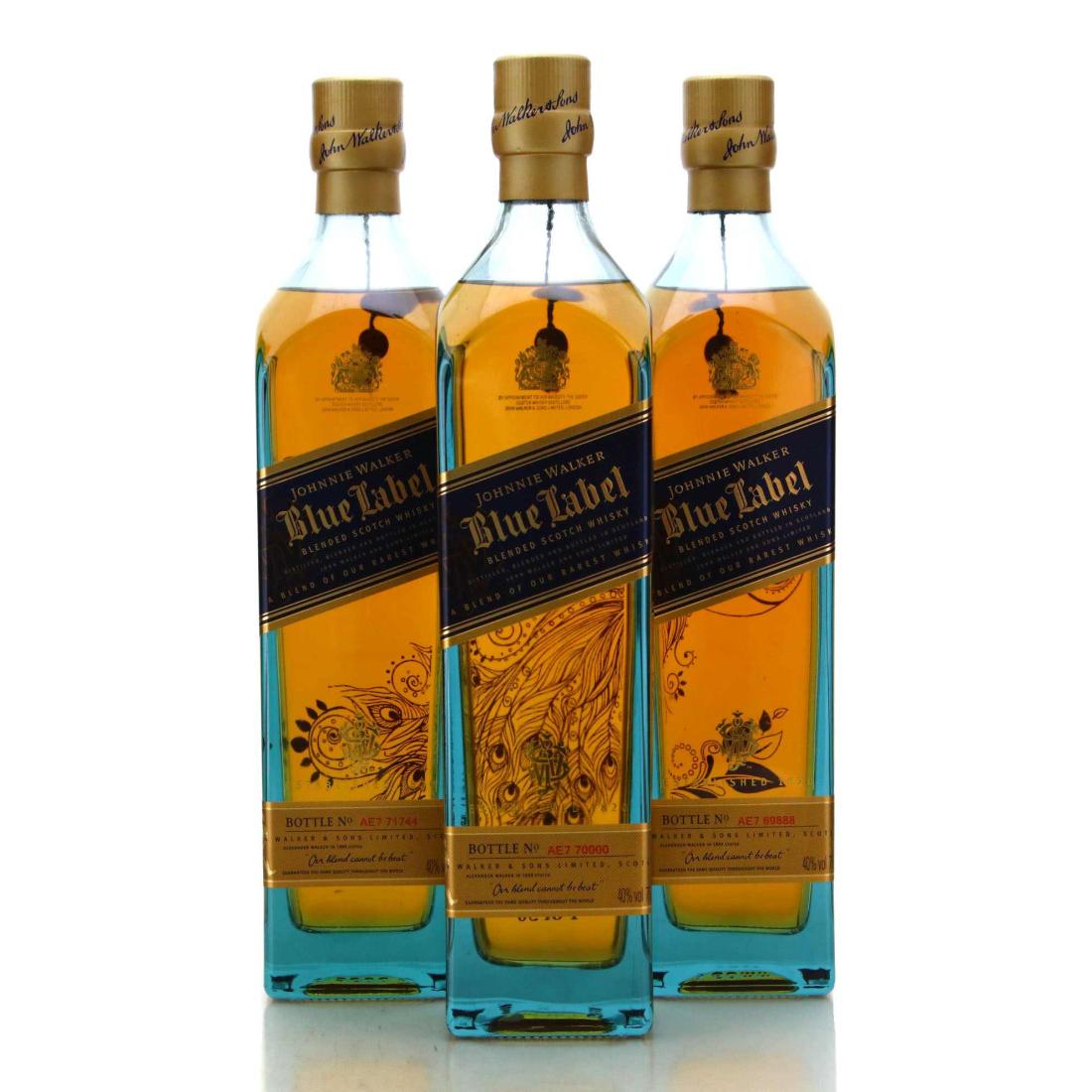 Johnnie Walker Blue Label Peacock X 3
