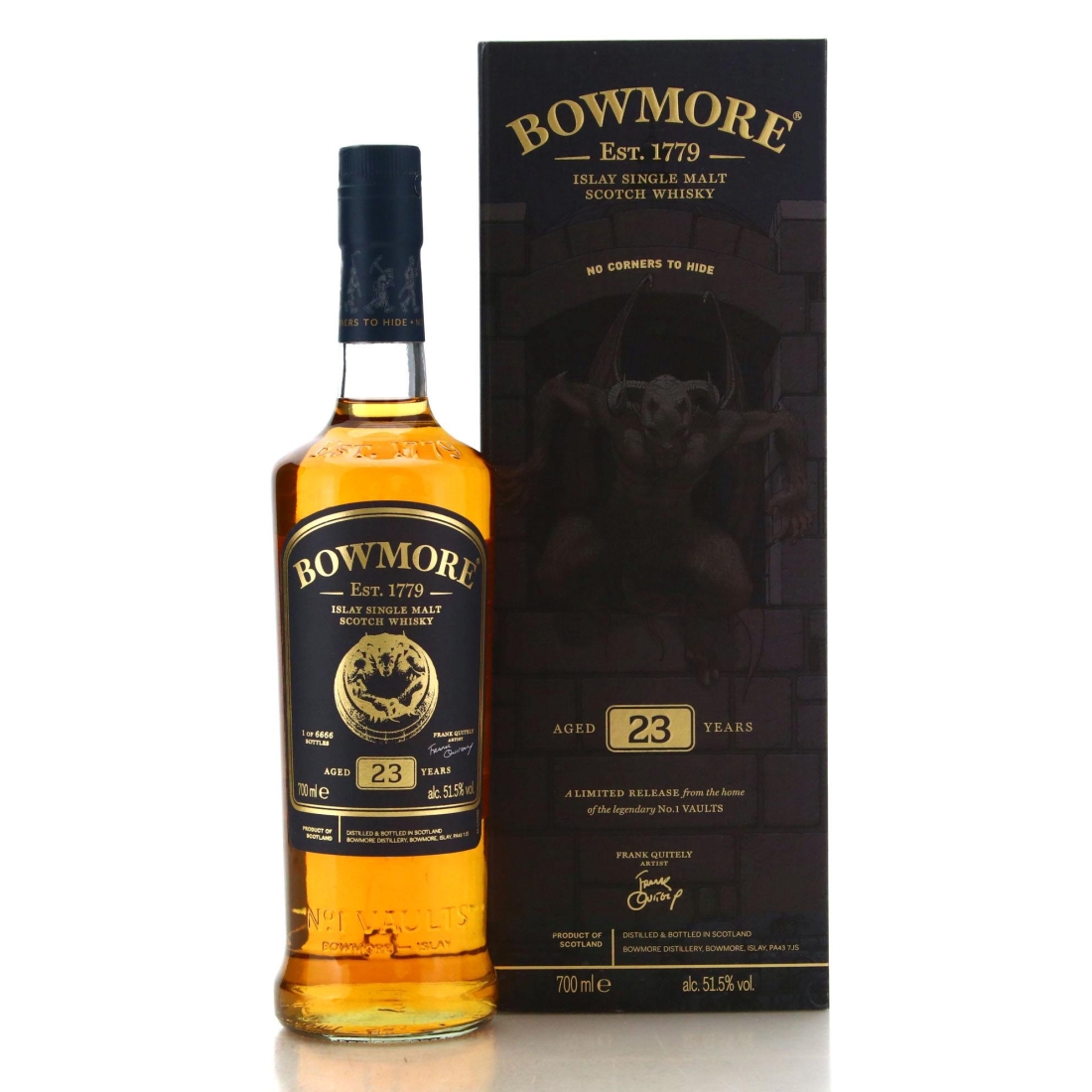 Image for Bowmore No Corners To Hide 23 Year Old - Frank Quitely