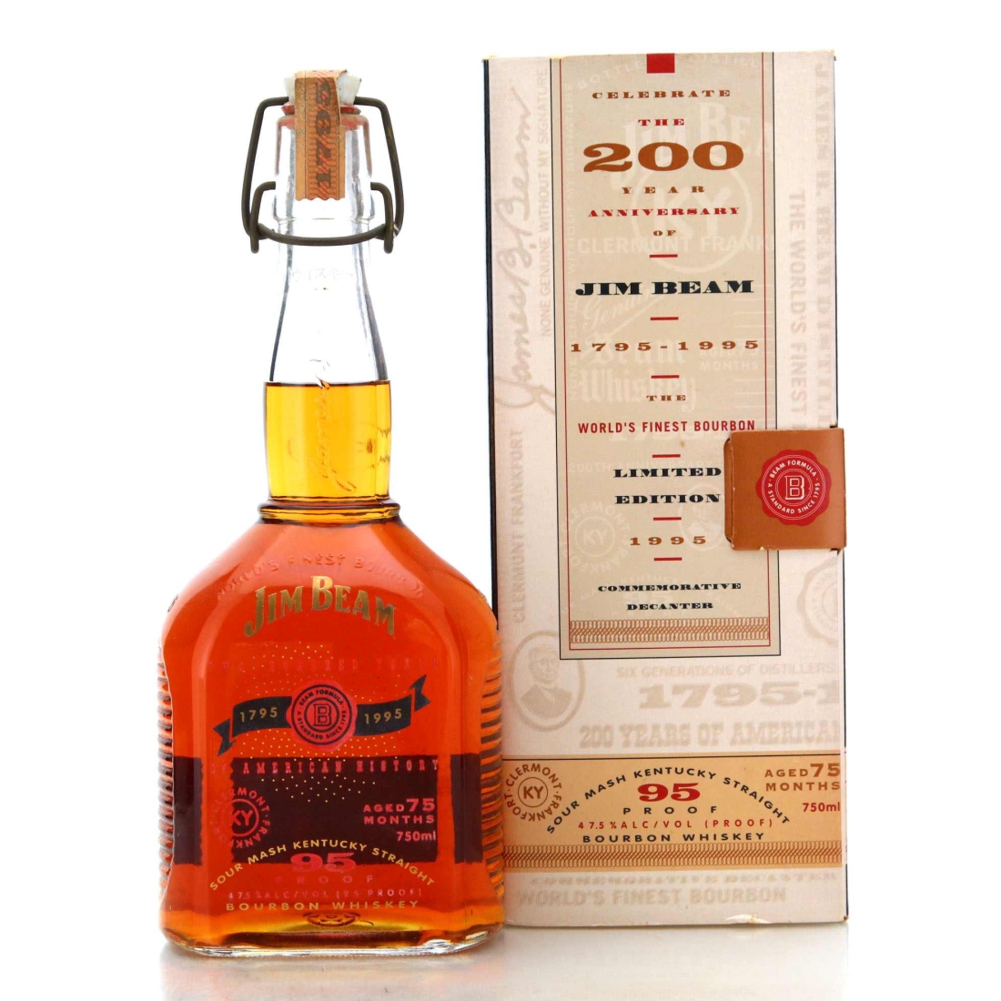 Image for Jim Beam 200 Years of American History Decanter 1795 - 1995