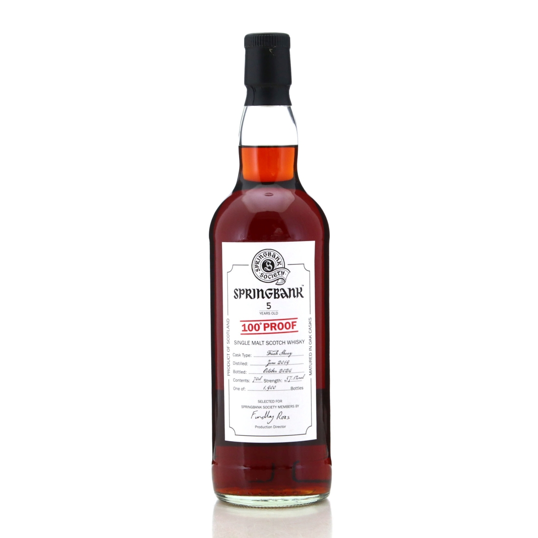 Image for Springbank 2019 Springbank Society 5 Year Old / 100 Proof