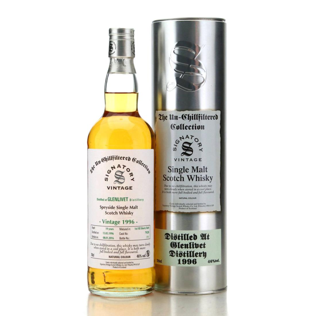 Glenlivet 1996 Signatory Vintage 19 Year Old