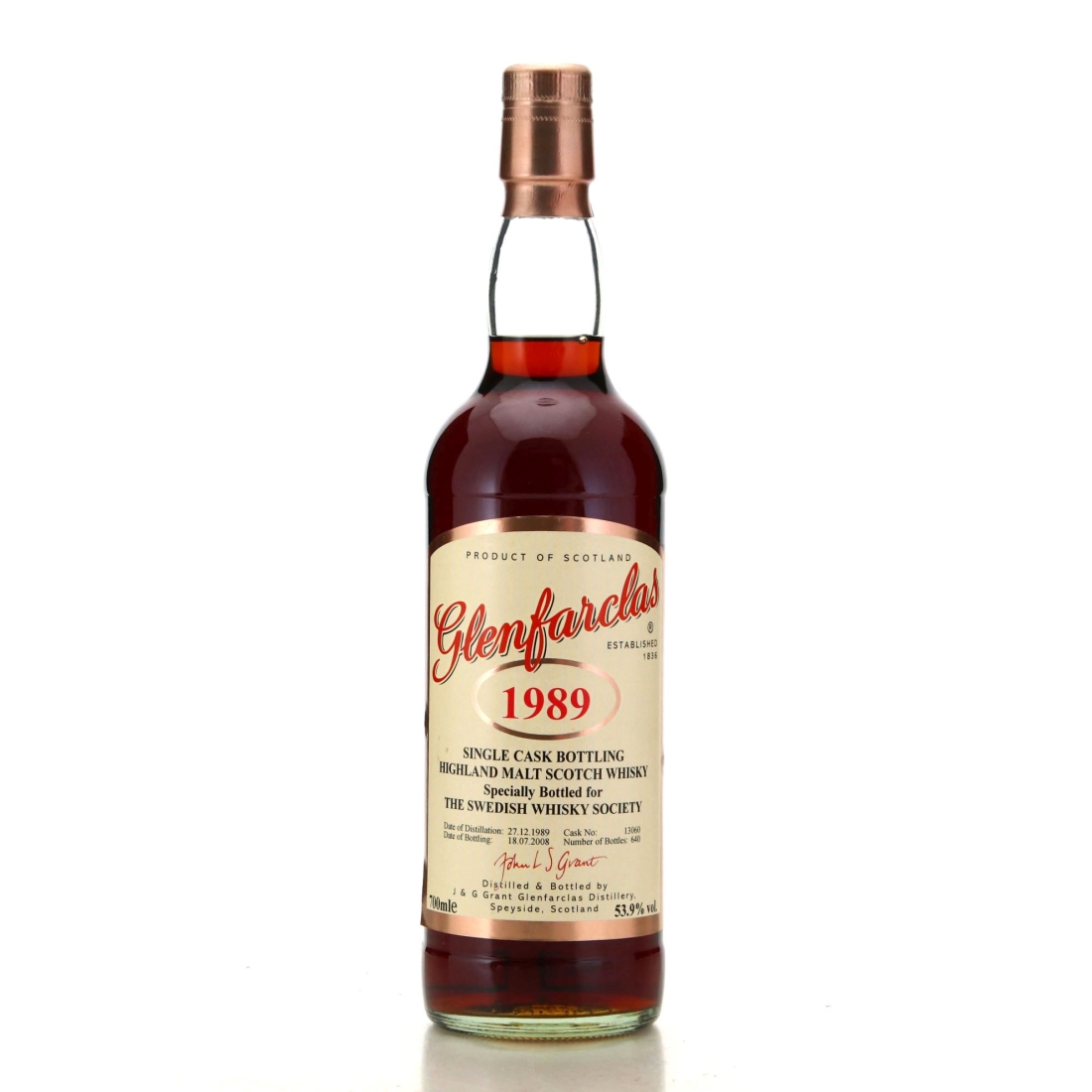 Image for Glenfarclas 1989 Single Cask #13060 / Swedish Whisky Society