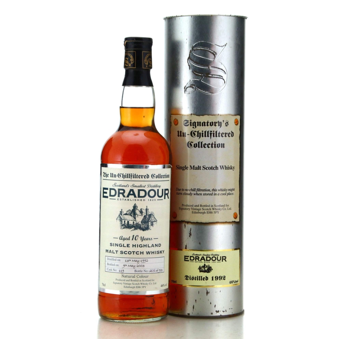 Image for Edradour 1992 The Un-Chillfiltered Collection 10 year Old
