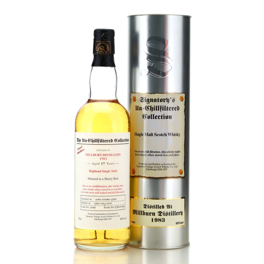 Image for Millburn 1983 Signatory Vintage 17 Year Old