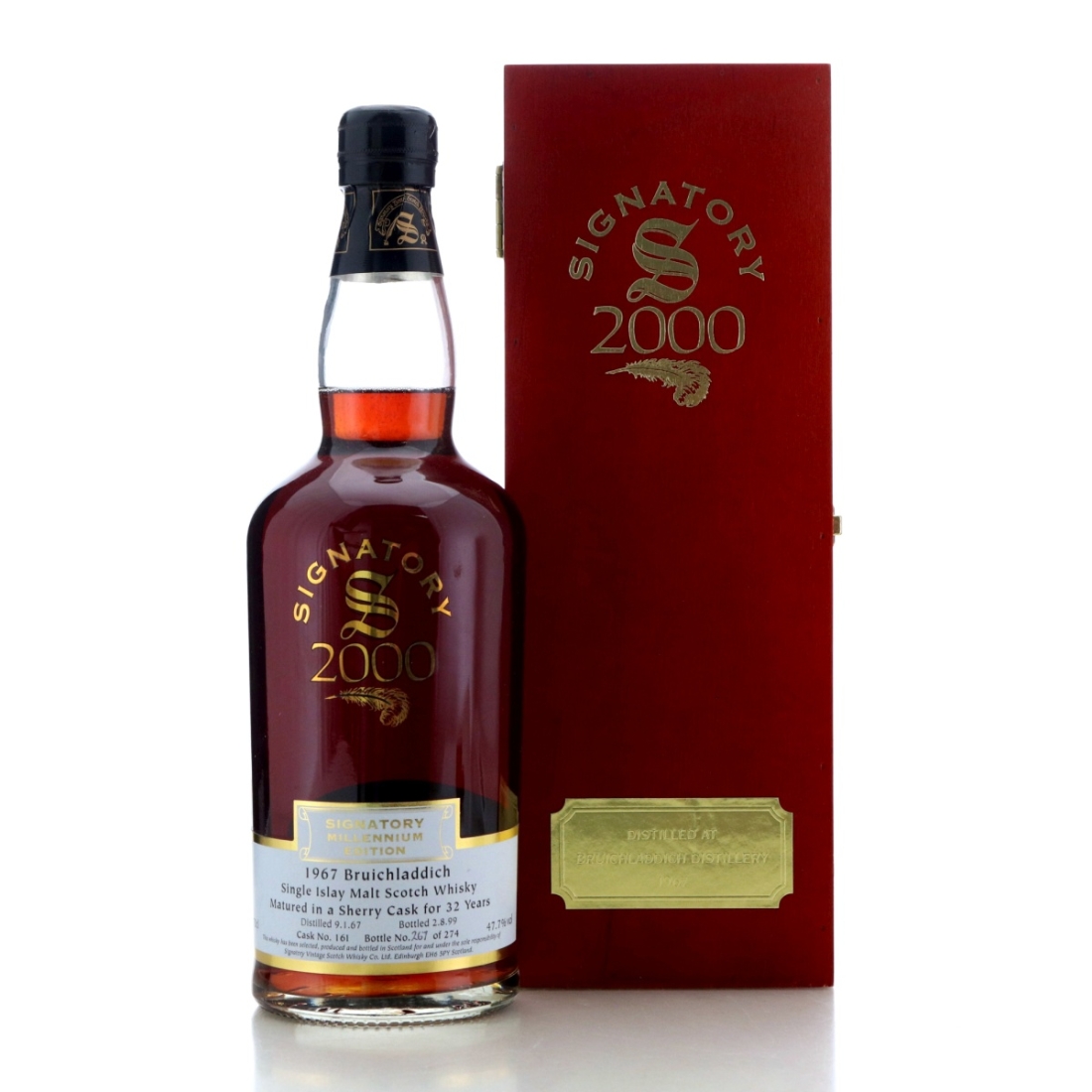 Image for Bruichladdich 1967 Signatory Vintage 32 Year Old Millennium Edition #161