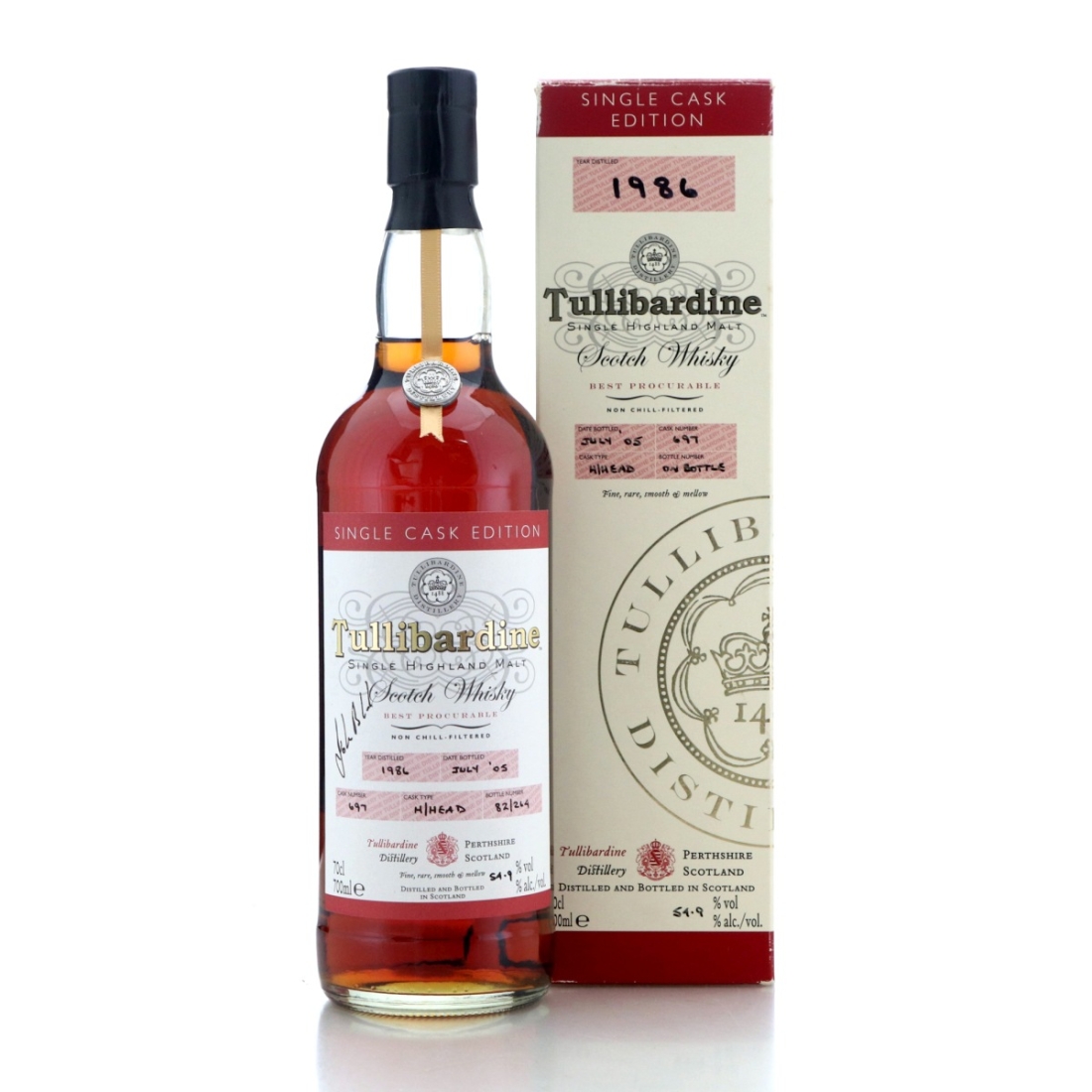 Image for Tullibardine 1986 Single Cask #697