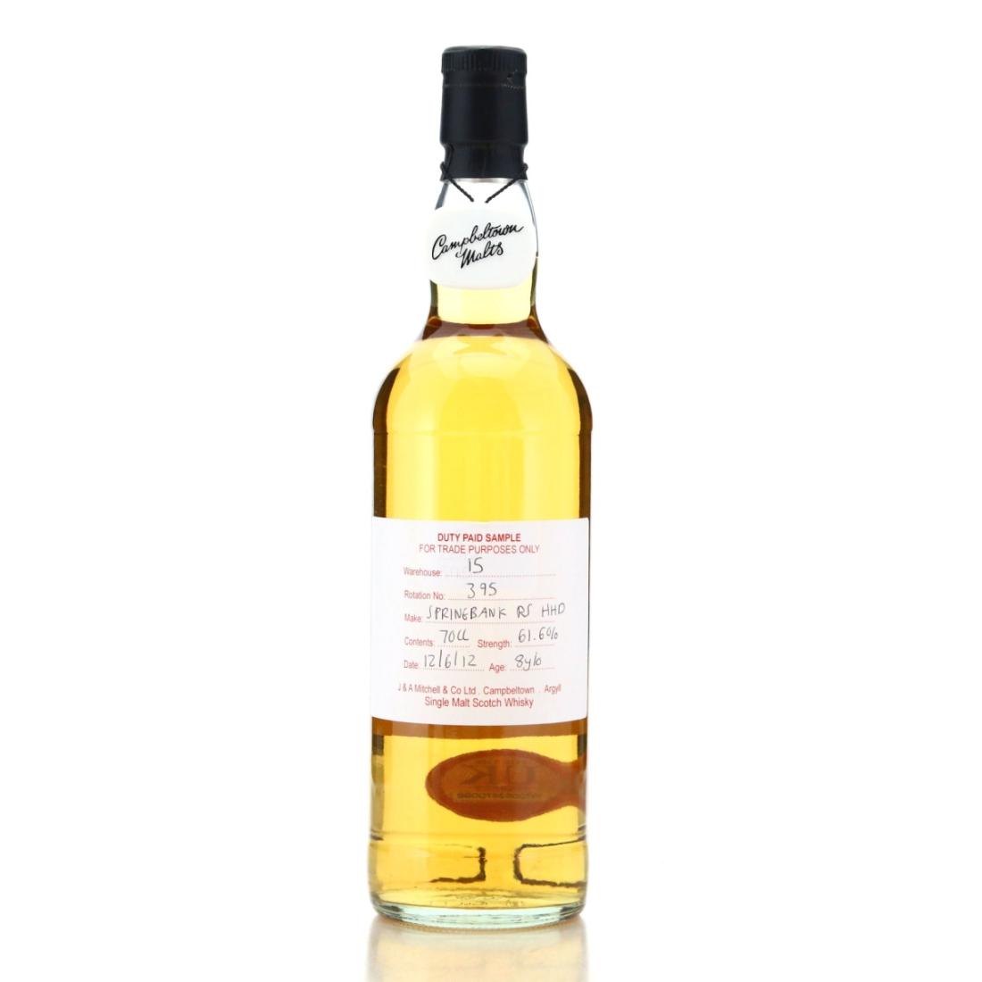 Springbank 2012 Duty Paid Sample 8 Refill Sherry