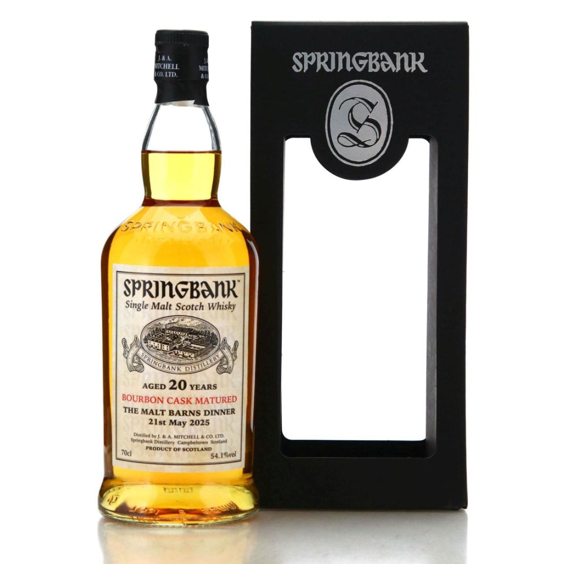 Springbank 20 Bourbon Cask Matured