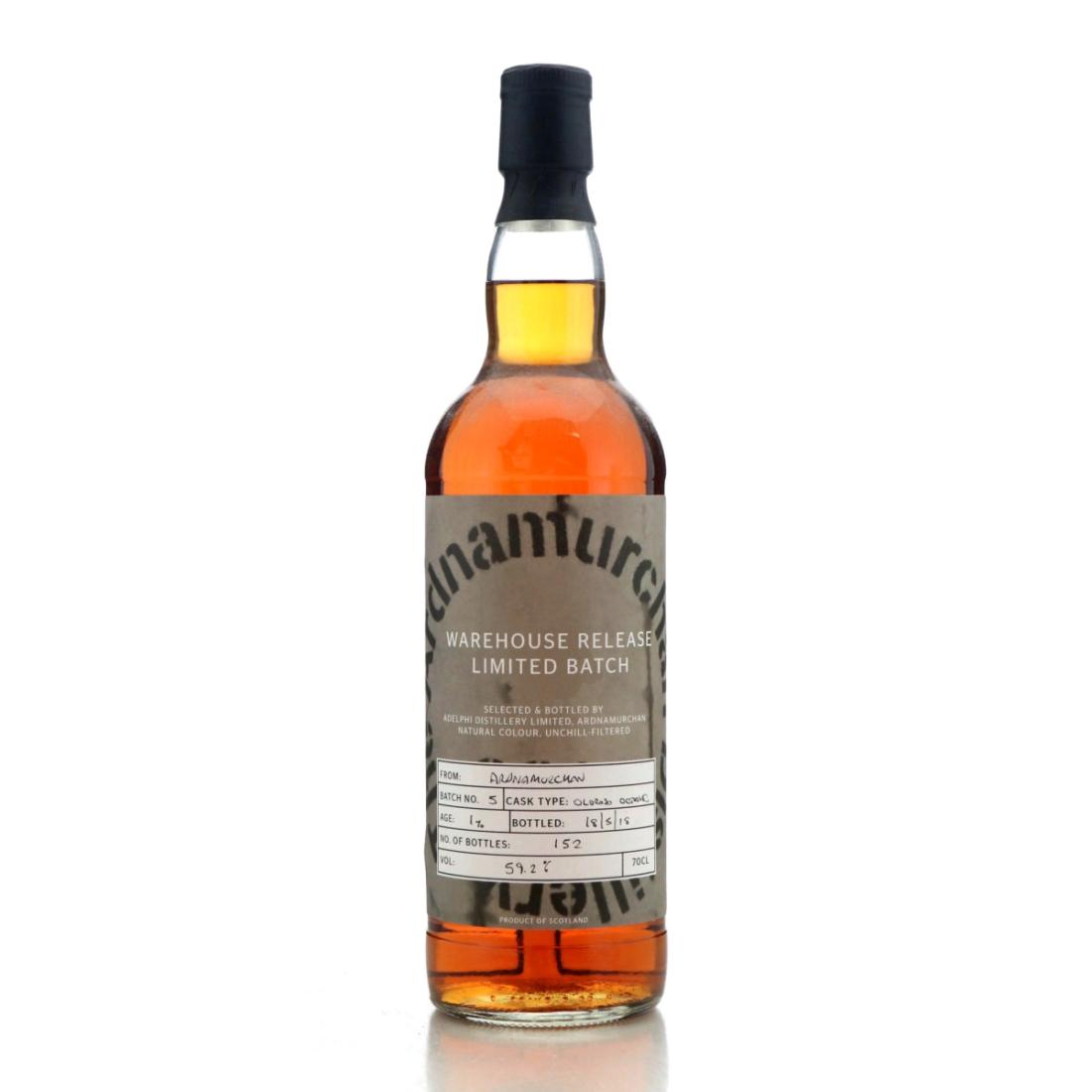 Ardnamurchan Warehouse Release 1 Year Old Spirit Batch No5