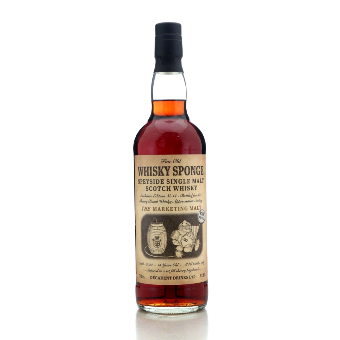 Image for Macallan 'The Marketing Malt' 2008 Whisky Sponge 15 Year Old Exclusive Edition No.14