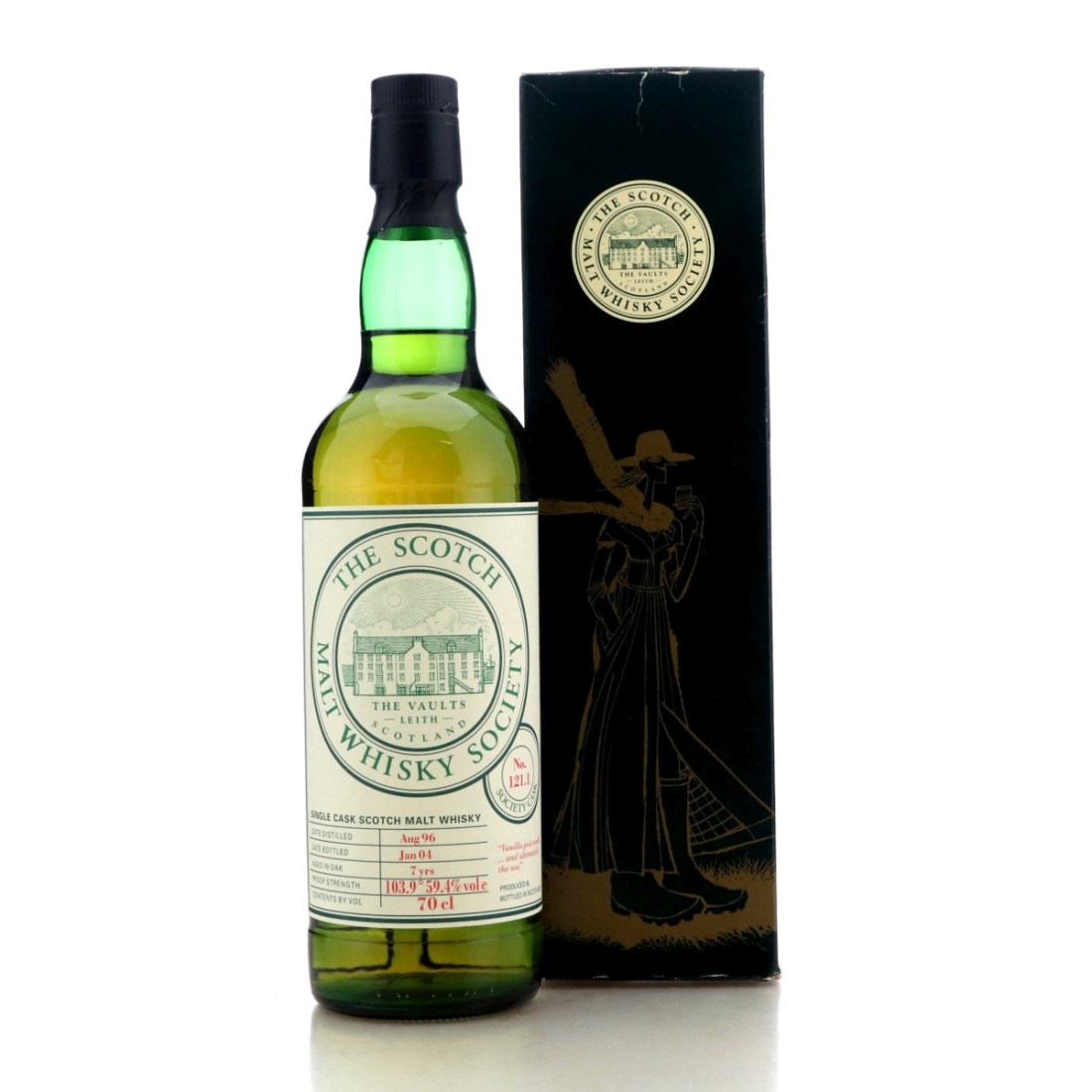 Image for Arran 1996 SMWS 7 Year Old 121.1 - Vanilla pod seeds...and ultimately the sea