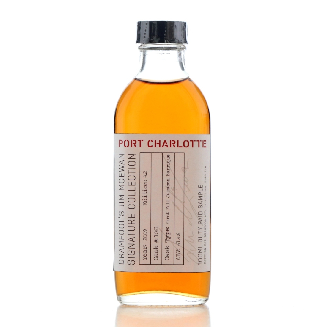 Image for Port Charlotte 2009 Jim McEwan Signature Collection 4.2 Duty Paid Sample