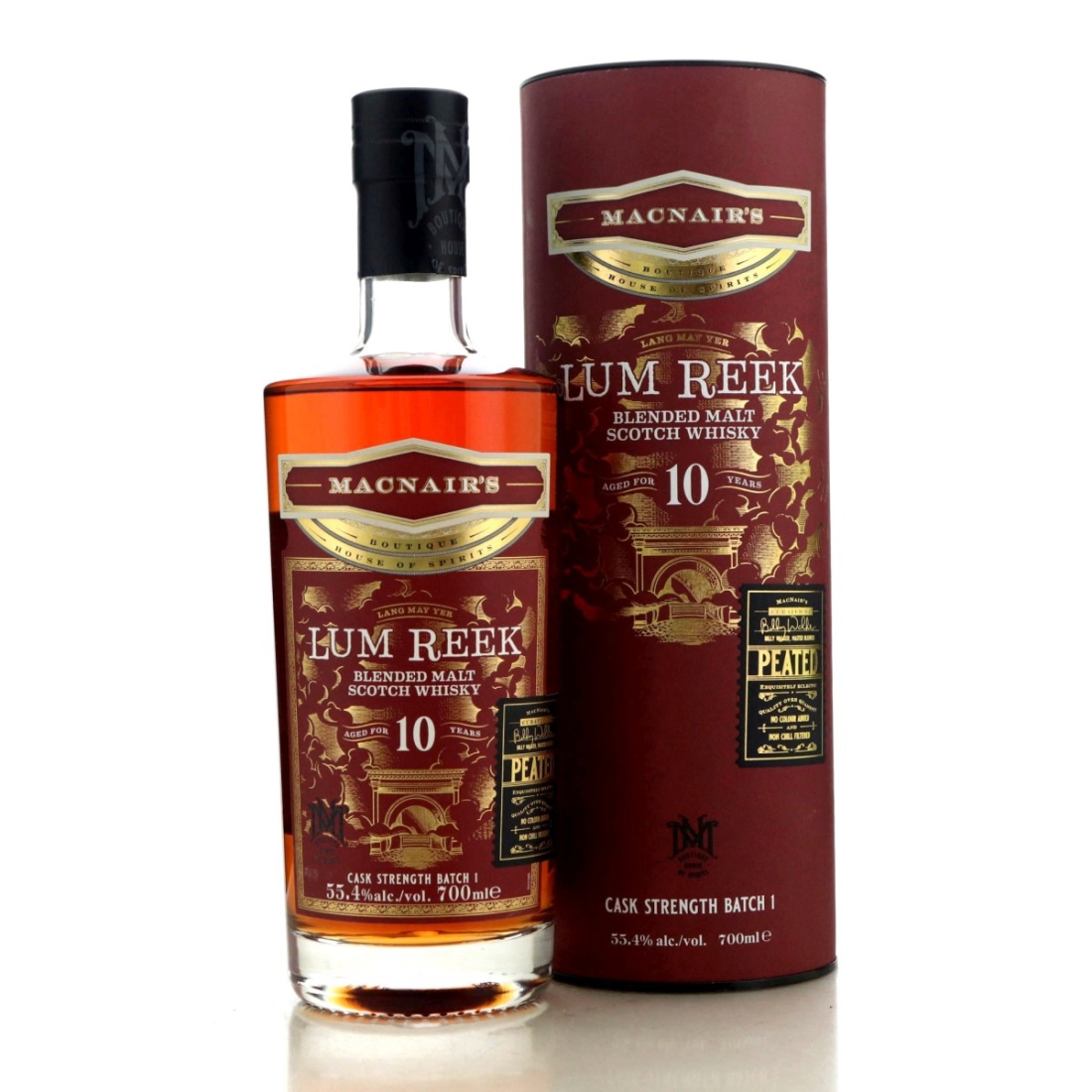 Image for MacNair's Lum Reek 10 Year Old Cask Strength Batch #1