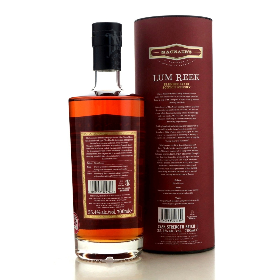 Image for MacNair's Lum Reek 10 Year Old Cask Strength Batch #1