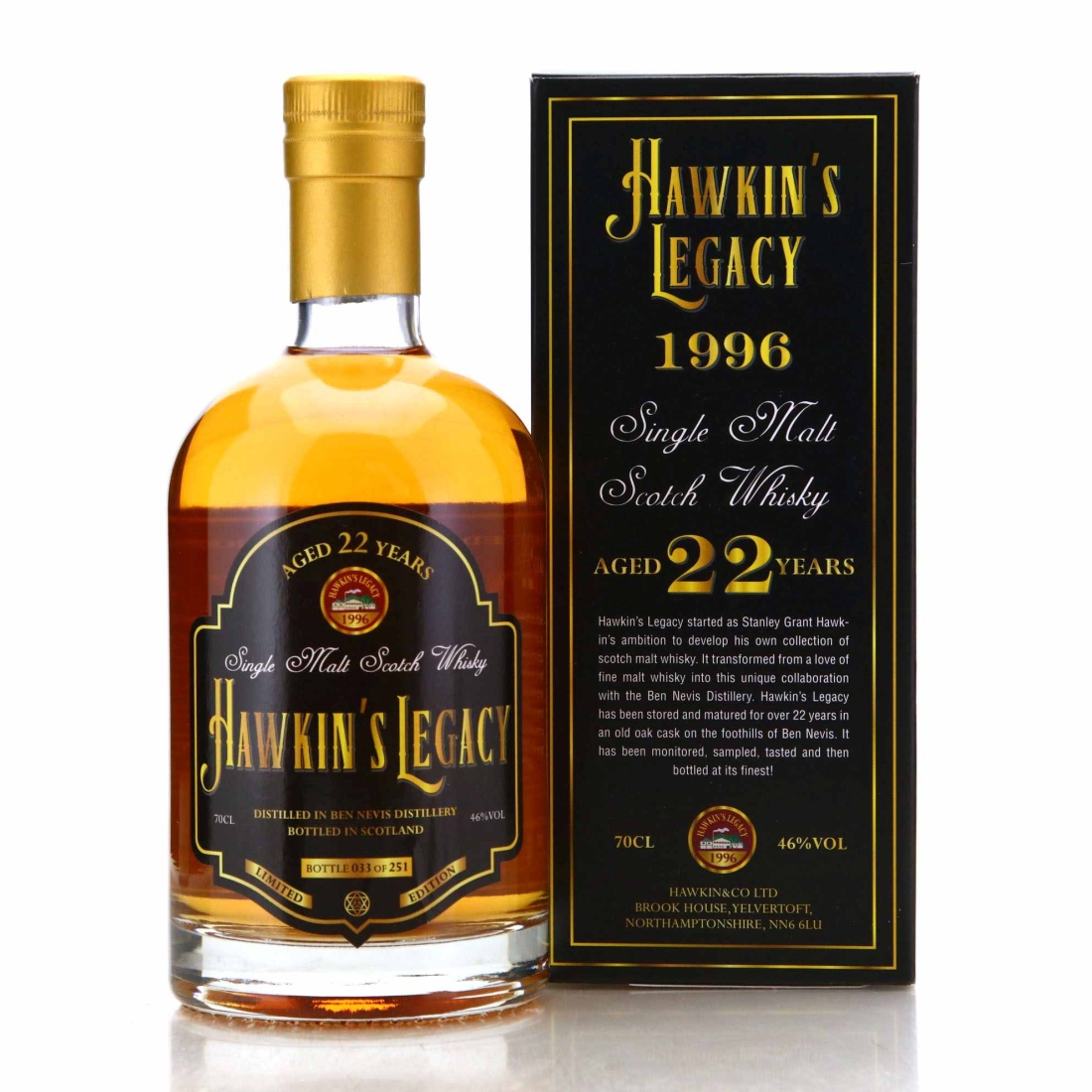 Image for Ben Nevis 1996 Hawkin's Legacy 22 Year Old