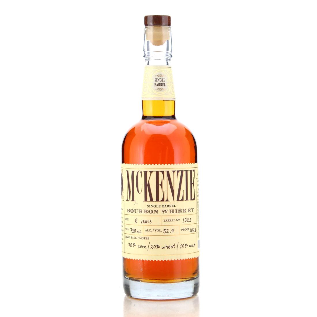 Mckenzie 6 Year Old  Single Barrel Bourbon Whiskey  75cl