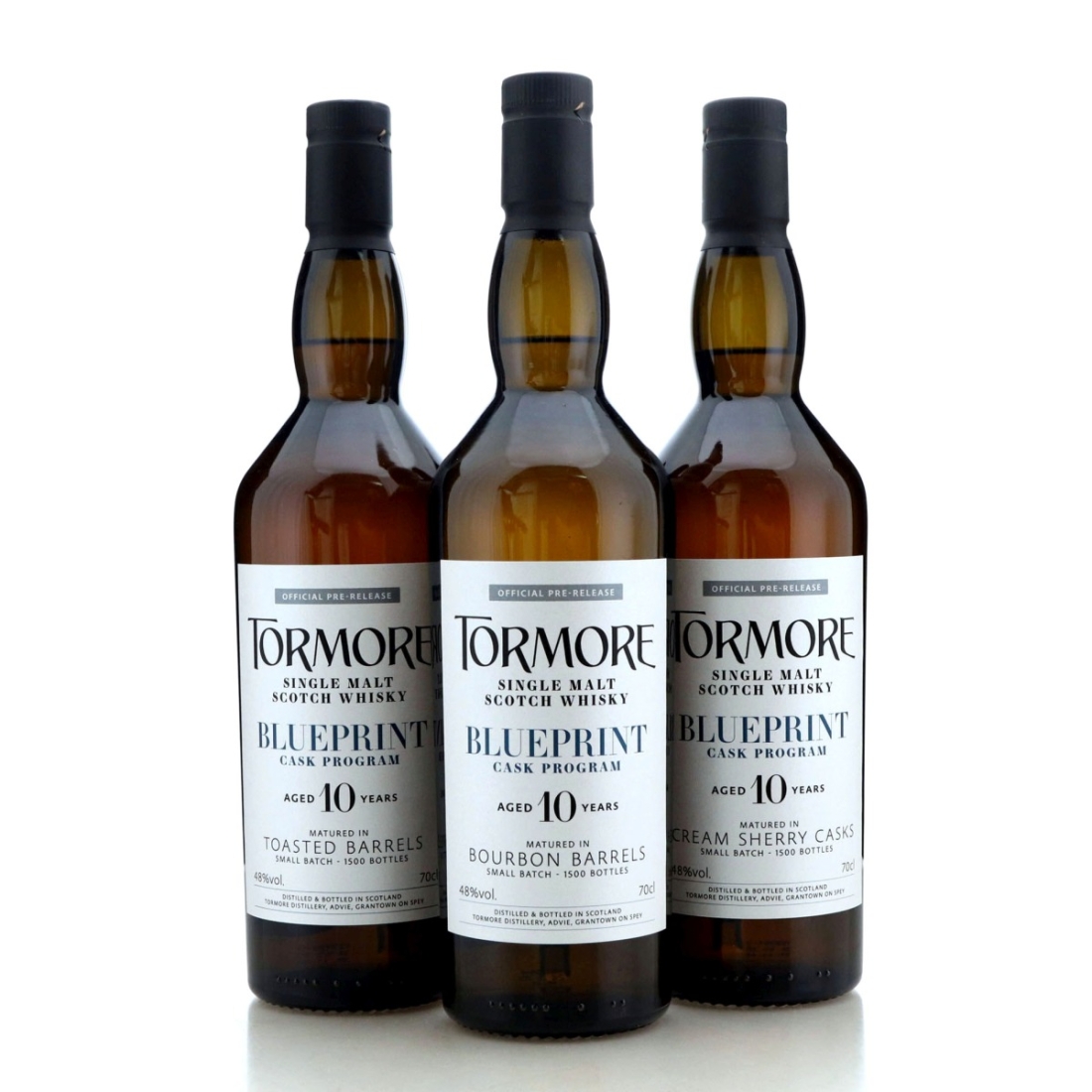 Image for Tormore 10 Year Old Blueprint Cask Programme x 3