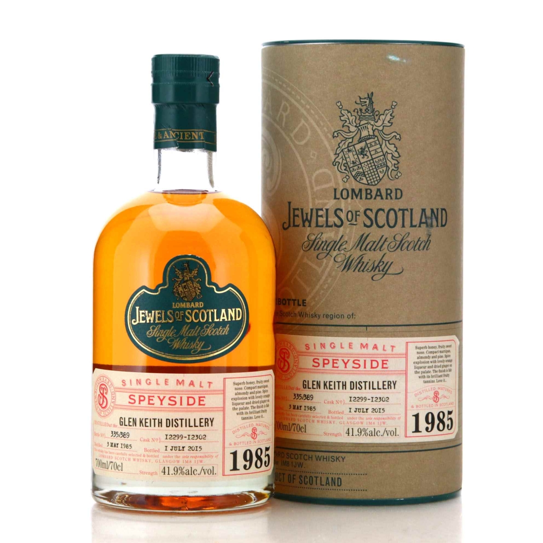 Image for Glen Keith 1985 Lombard's Jewels of Scotland