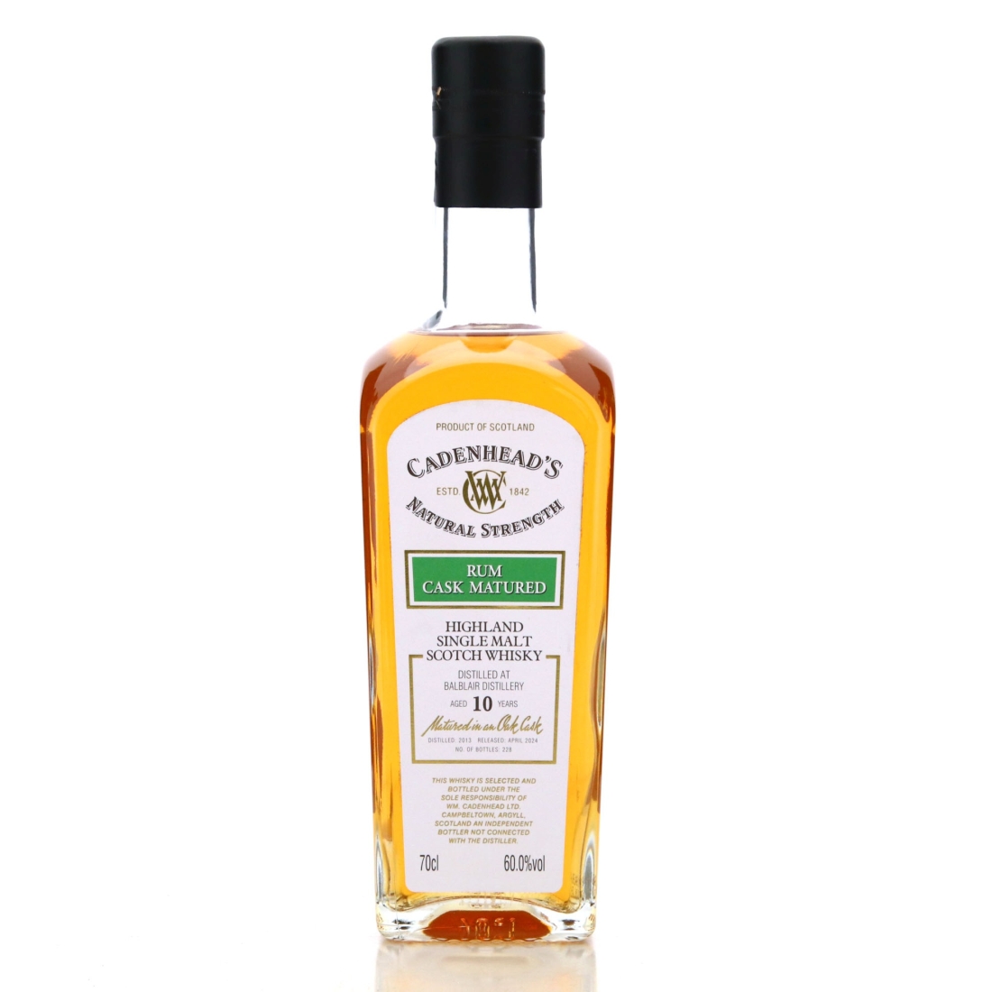 Image for Balblair 2013 Cadenhead's Rum Cask 10 Year Old