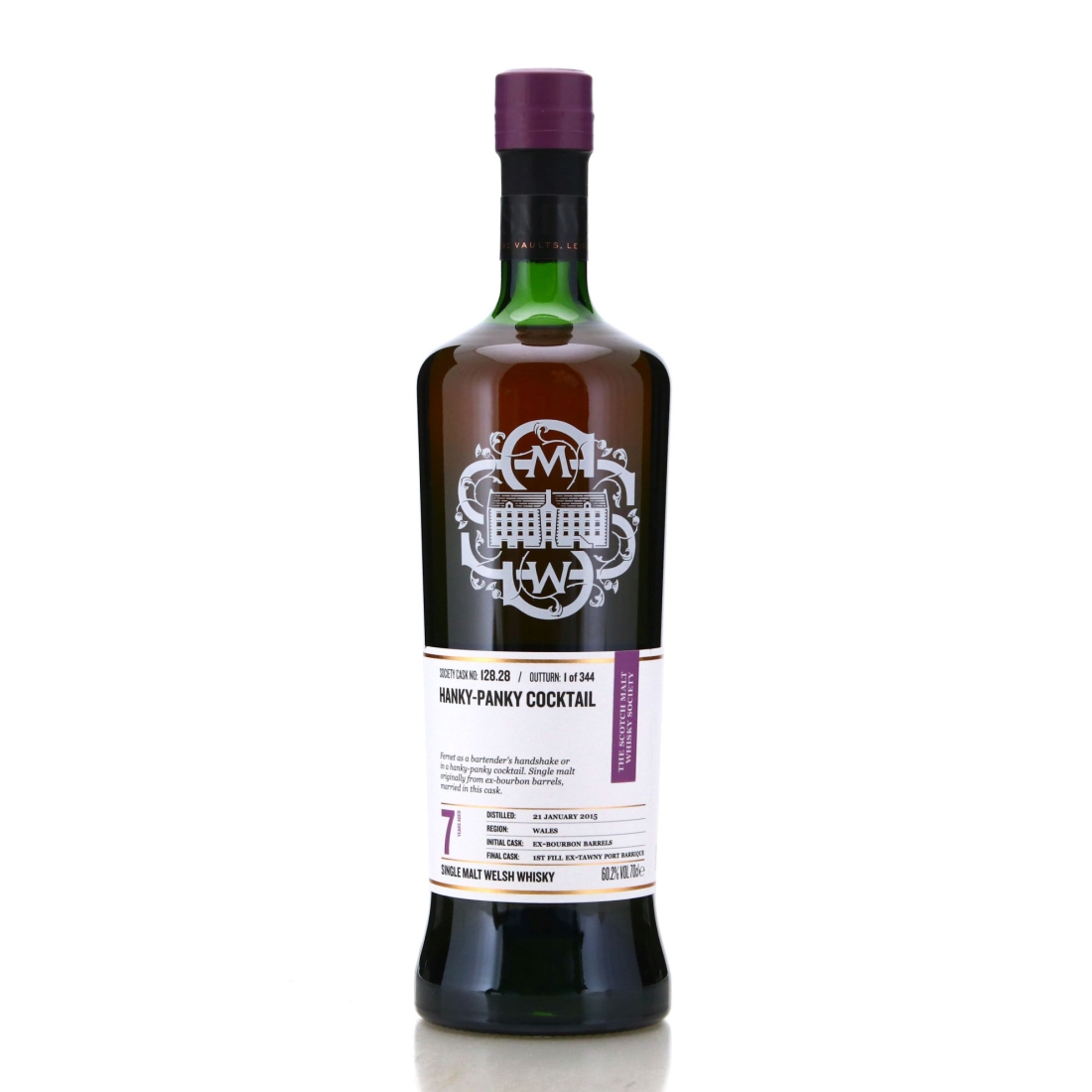 Image for Penderyn 2015 SMWS 7 Year Old 128.28 - Hanky-panky cocktail