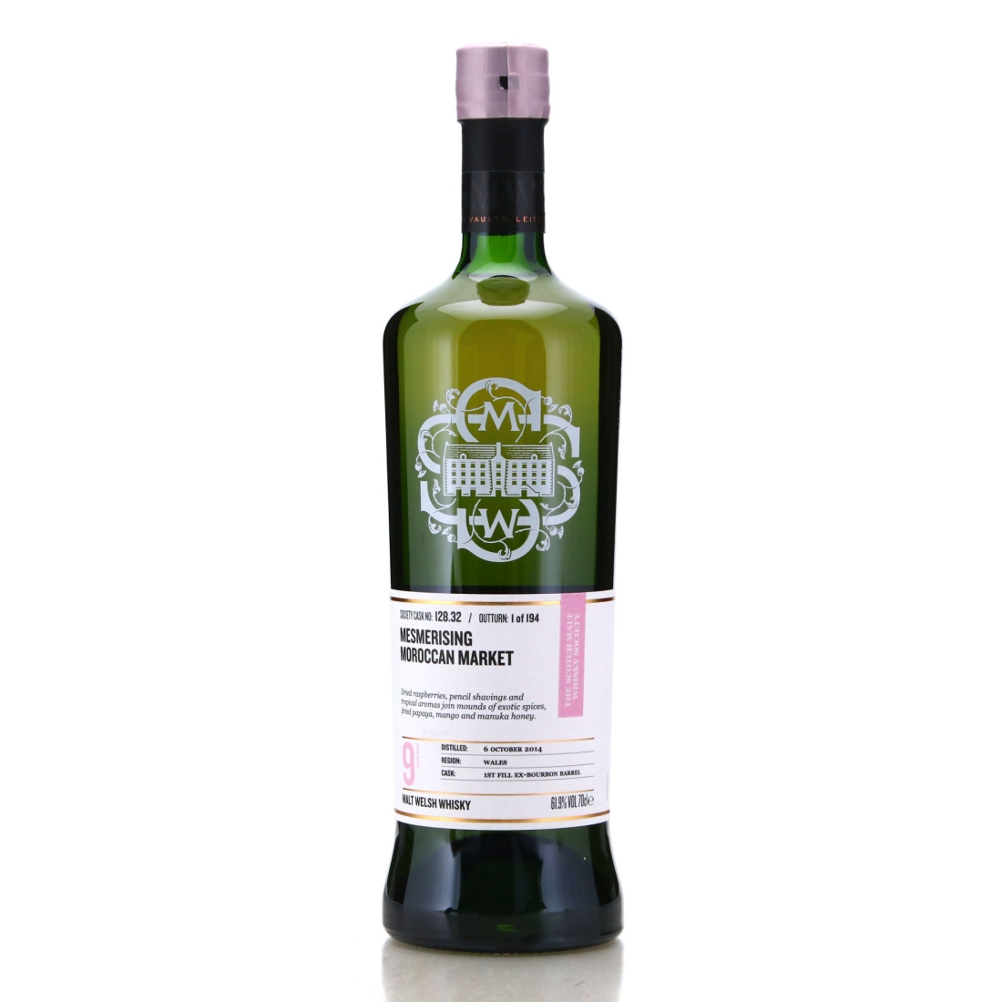 Image for Penderyn 2014 SMWS 9 Year Old 128.32 - Mesmerising Moroccan market