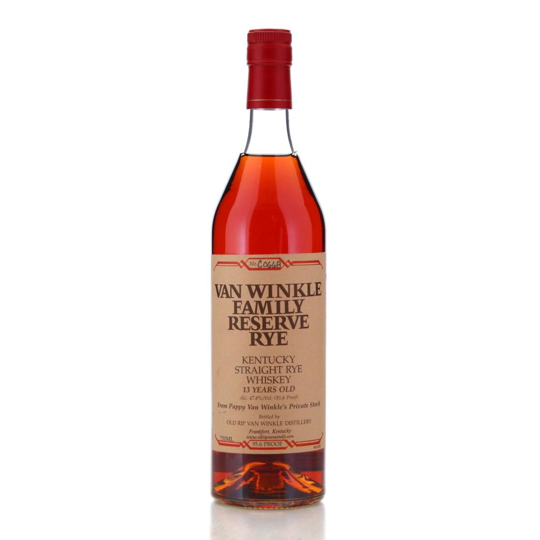 Van Winkle Family Reserve Rye 13 2012 Release