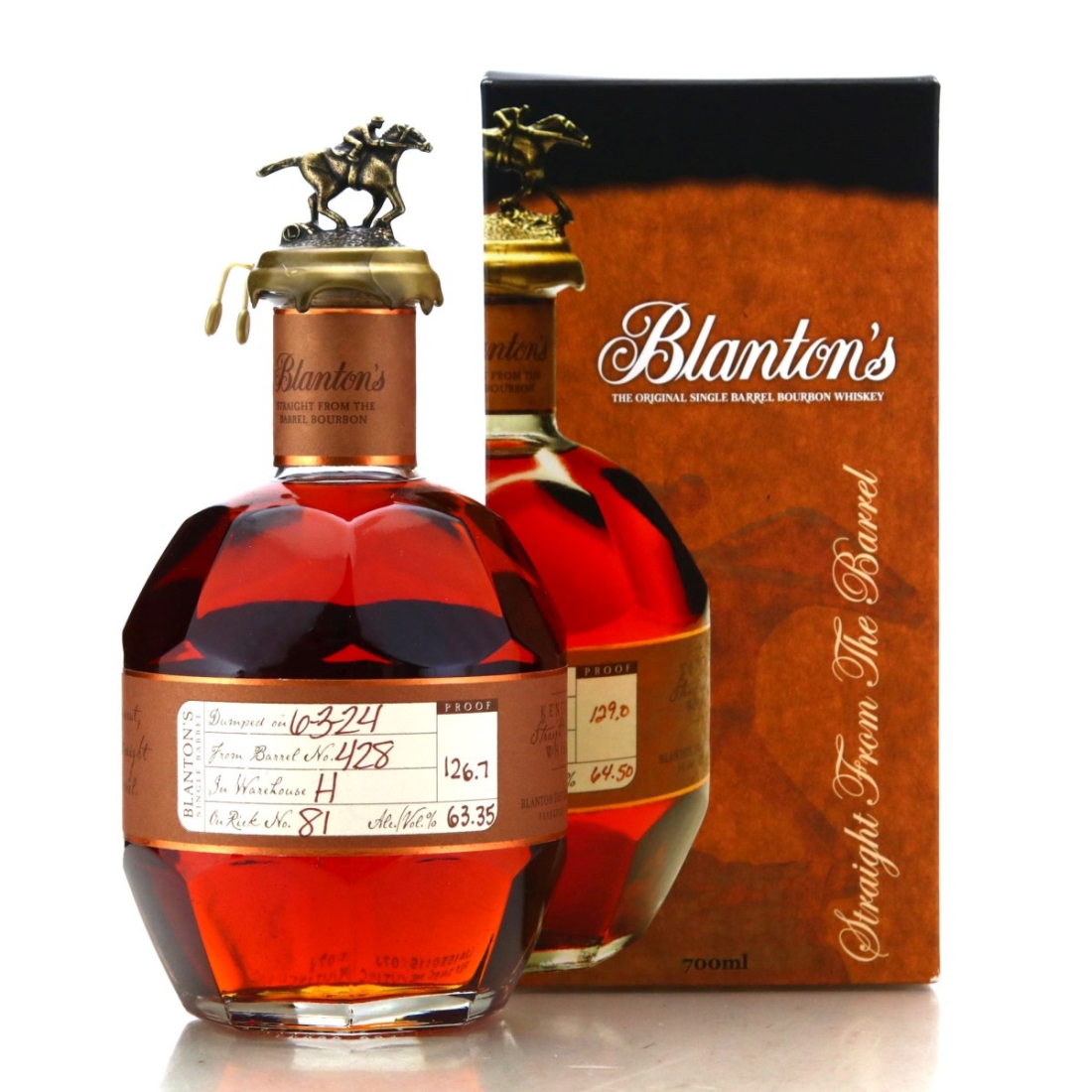 Image for Blanton's Straight from the Barrel dumped 2024 70cl