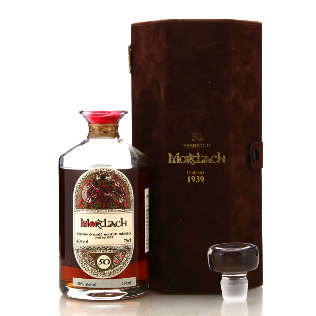 Image for Mortlach 1939 Gordon and MacPhail 50 Year Old 'Book of Kells' Decanter