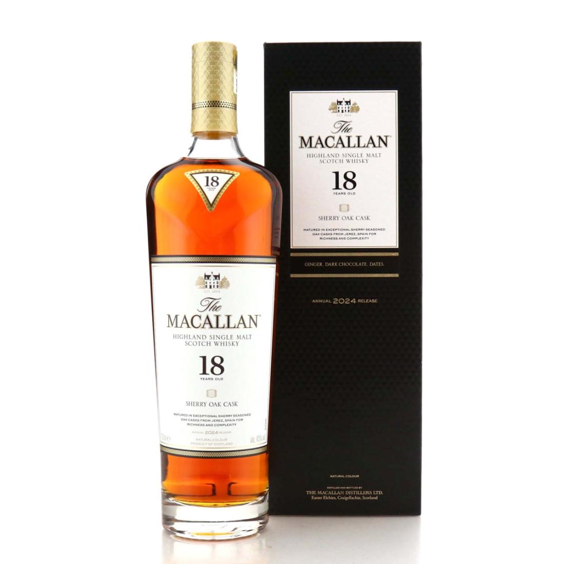 Macallan Sherry Oak Cask 18 Year Old Annual 2024 Release
