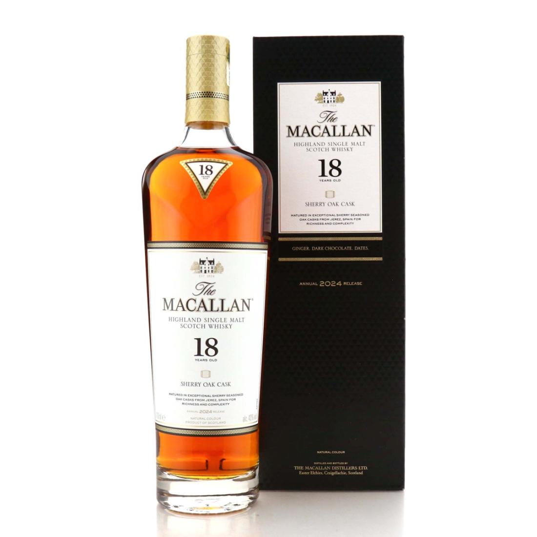 Macallan Sherry Oak Cask 18 Year Old Annual 2024 Release