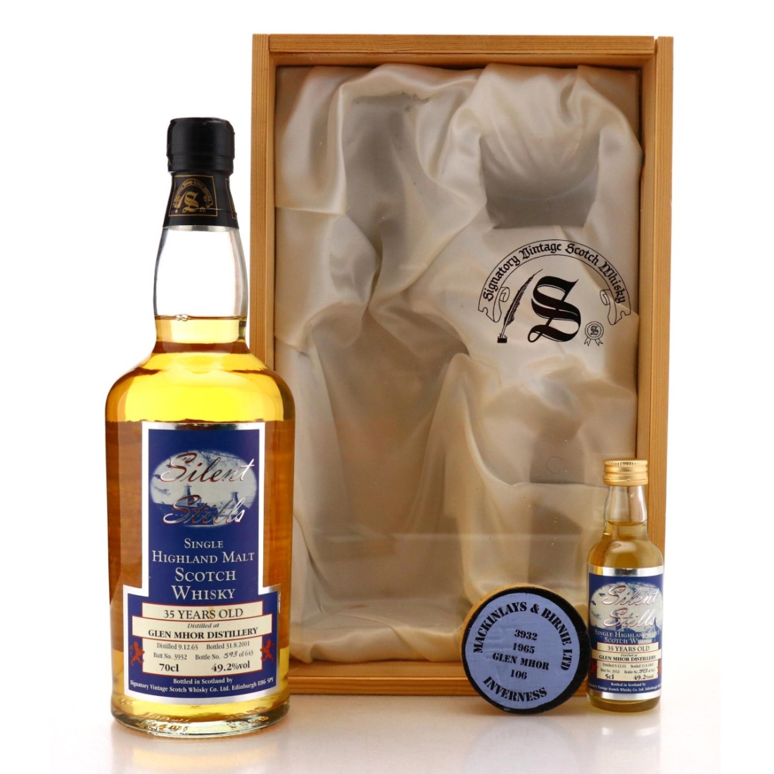 Image for Glen Mhor 1965 Silent Stills 35 Year Old with Miniature 5cl