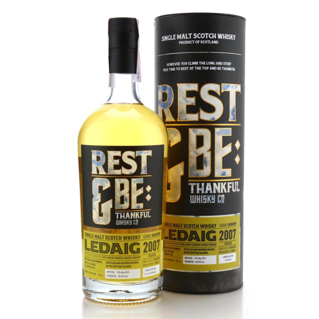 Ledaig 2007 Rest Be Thankful Whisky Co