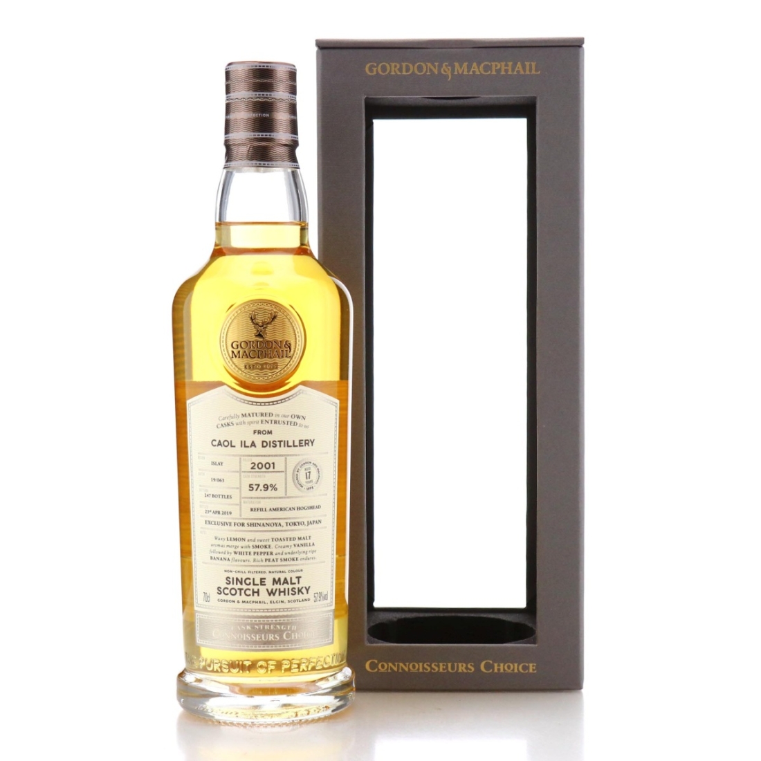 Image for Caol Ila 2001 Gordon and MacPhail 17 Year Old Batch #19/063 / Shinanoya