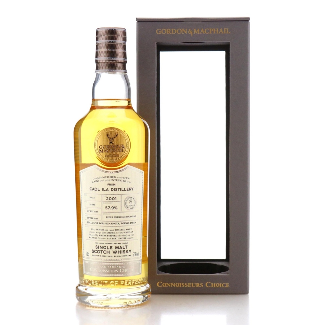 Image for Caol Ila 2001 Gordon and MacPhail 17 Year Old Batch #19/063 / Shinanoya