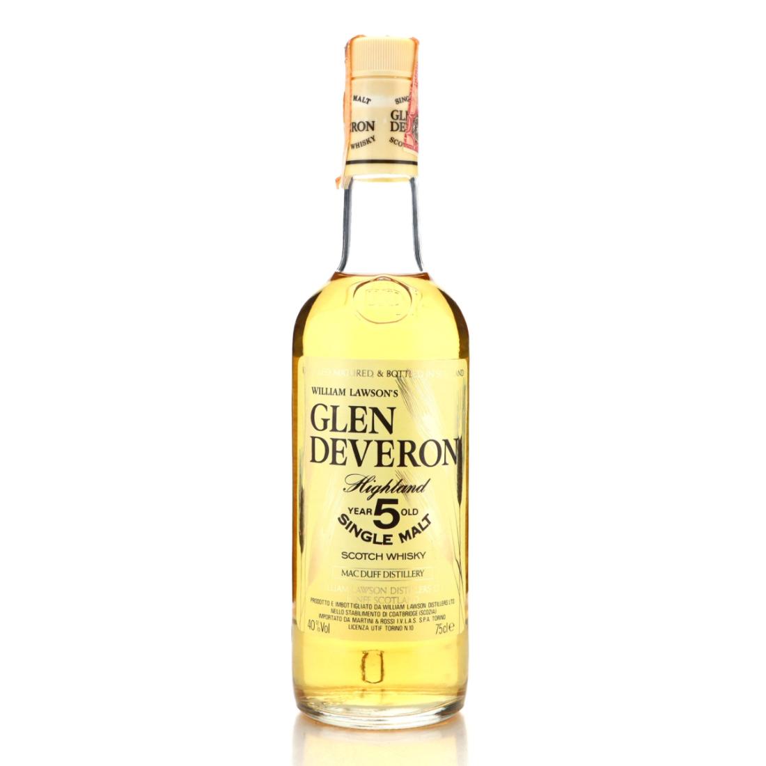 Glen Deveron 5 1980s Martini Rossi Import
