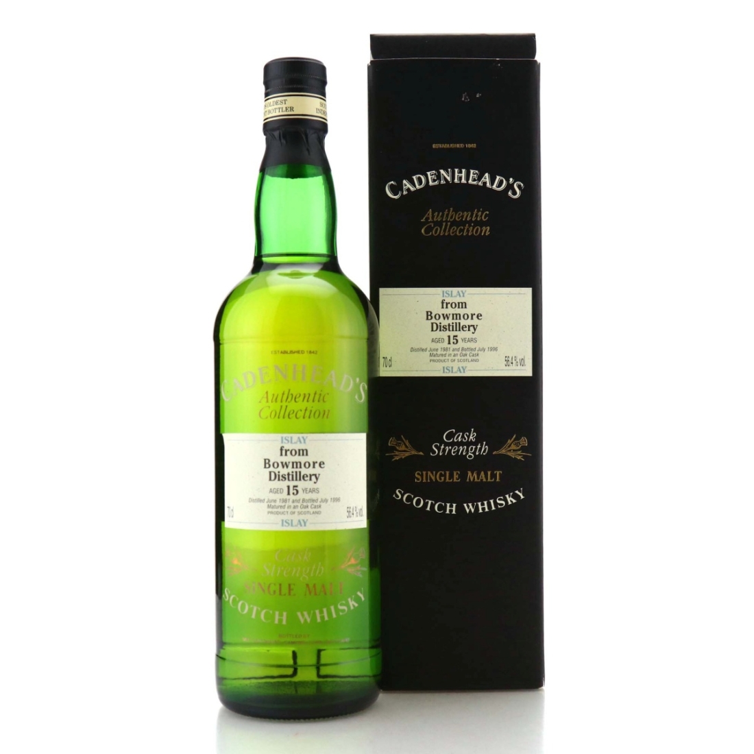 Image for Bowmore 1981 Cadenhead's Authentic Collection 15 Year Old