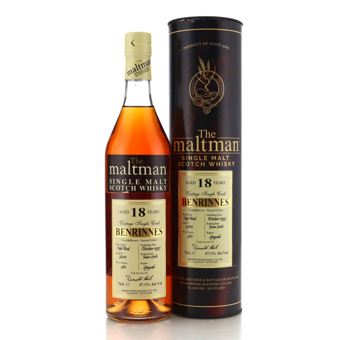 Image for Benrinnes 1997 The Maltman 18 Year Old